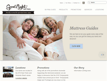 Tablet Screenshot of goodnightbeds.com